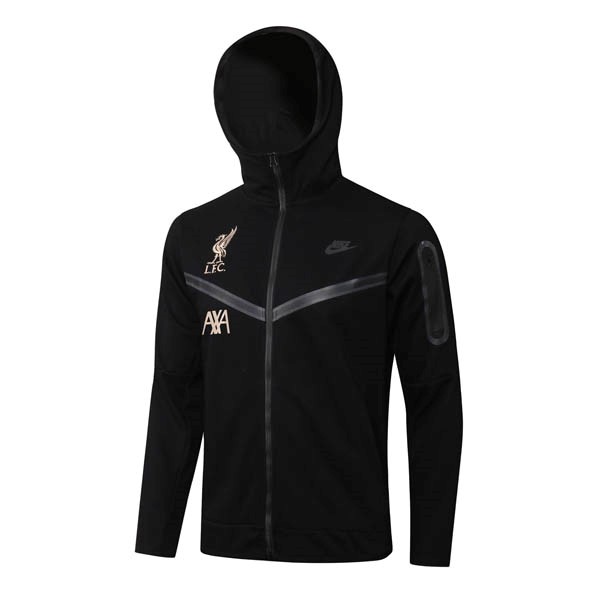 Chaqueta Con Capucha Liverpool 2022-2023 Negro